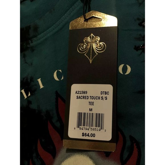 AFFLICTION Men's T-Shirt S/S SCARED TOUCH Black - Picture 6 of 12